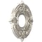 Ekena Millwork Attica PVC Ceiling Medallion (Canopies up to 4 1/8"), 10"OD x 3 1/2"ID x 3/4"P, Bright Coat Aluminum CMP10ATBAL - alternate 3
